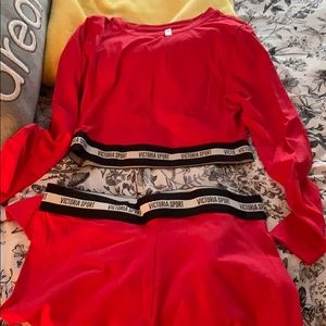 Never worn VS legging/crop top set